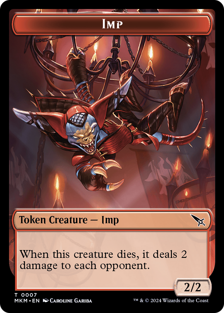 Image of Detective // Imp Double-Sided Token [Murders at Karlov Manor Tokens]