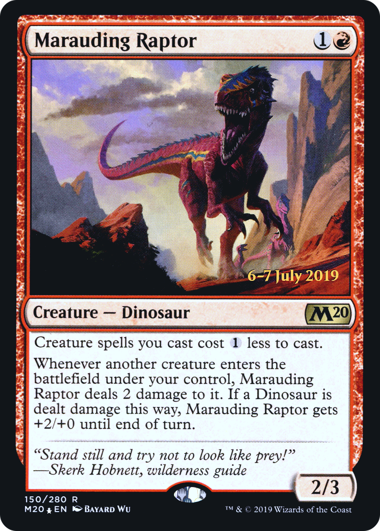 Image of Marauding Raptor [Core Set 2020 Prerelease Promos]