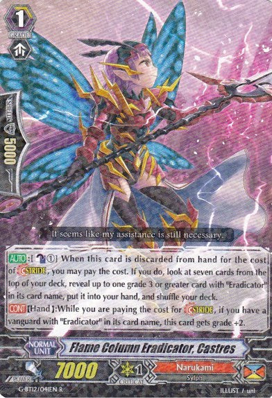 Image of Flame Column Eradicator, Castres (G-BT12/041EN) [Dragon King's Awakening]