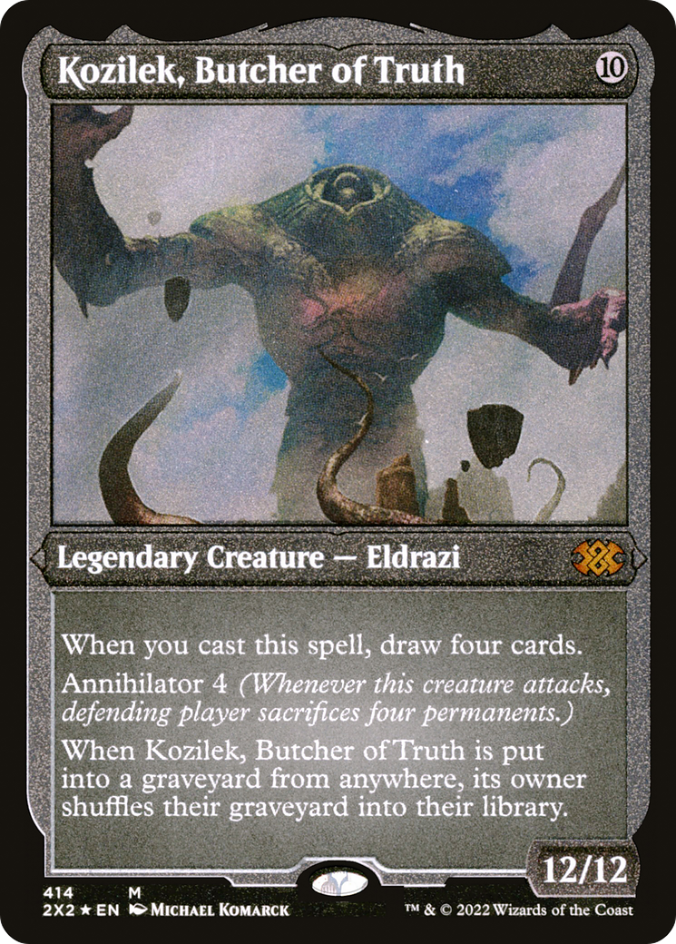 Image of Kozilek, Butcher of Truth (Foil Etched) [Double Masters 2022]