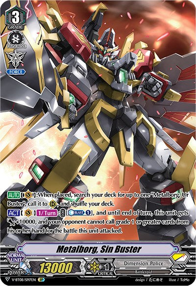 Image of Metalborg, Sin Buster (V-BT08/SP17EN SP) [Silverdust Blaze]