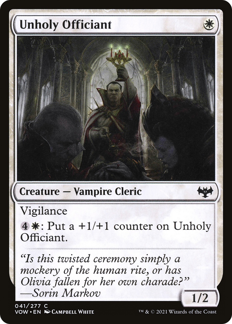 Image of Unholy Officiant [Innistrad: Crimson Vow]