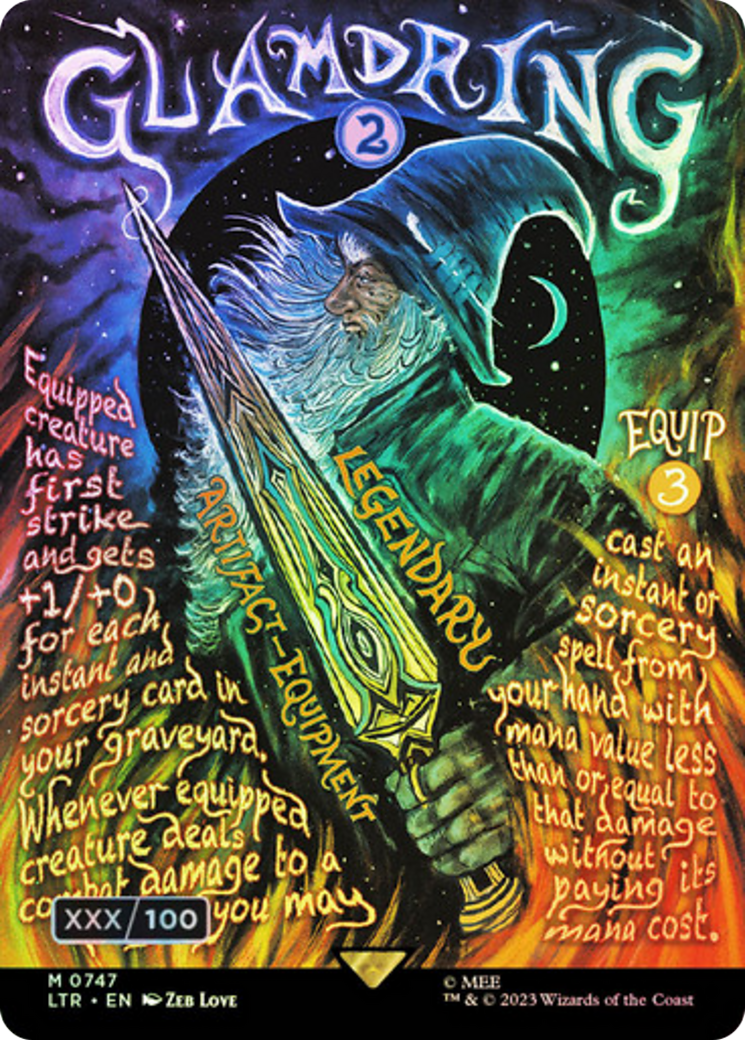 Image of Glamdring (Borderless Poster) (Serialized) [The Lord of the Rings: Tales of Middle-Earth]