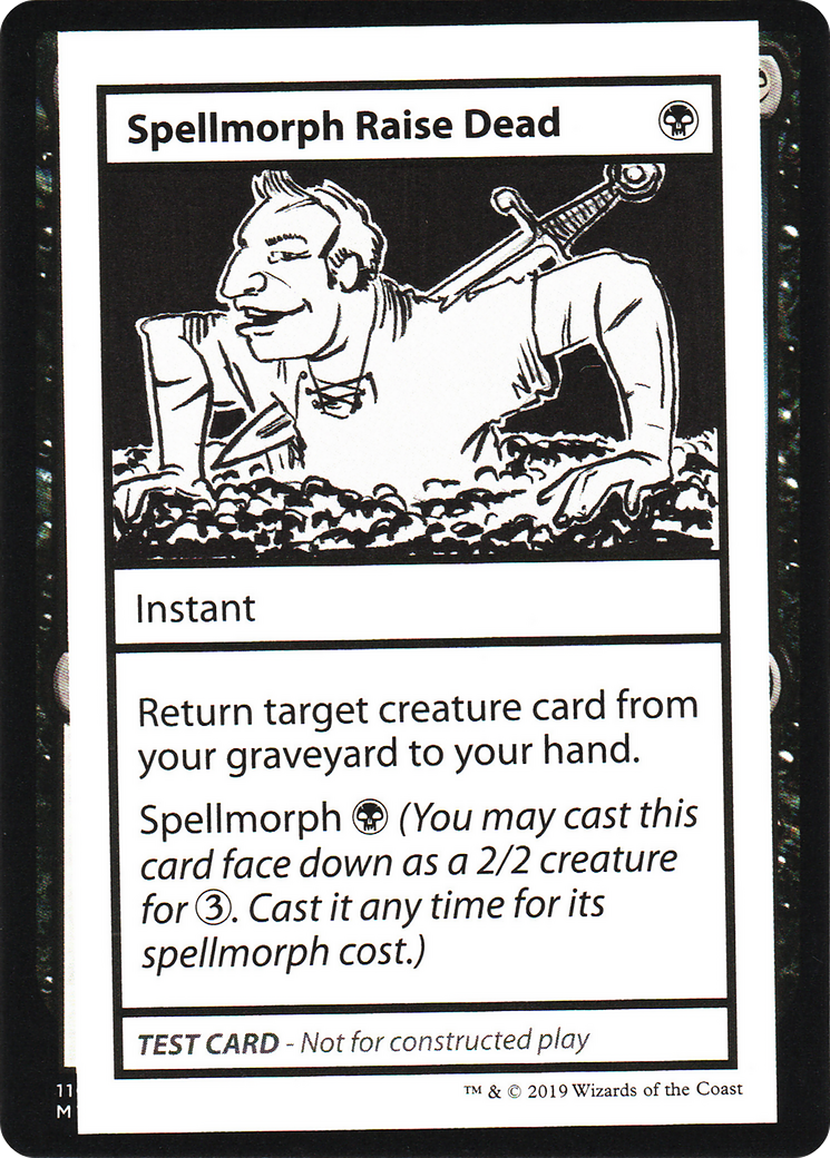 Image of Spellmorph Raise Dead (2021 Edition) [Mystery Booster Playtest Cards]