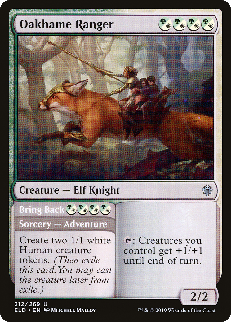 Image of Oakhame Ranger // Bring Back [Throne of Eldraine]