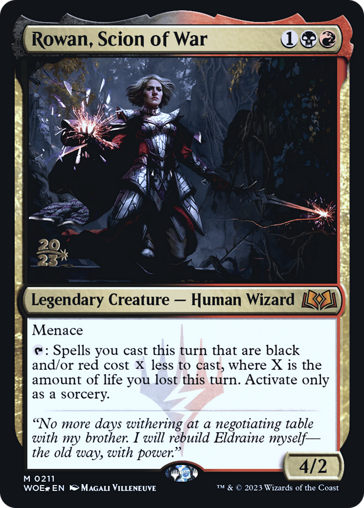 Image of Rowan, Scion of War [Wilds of Eldraine Prerelease Promos]