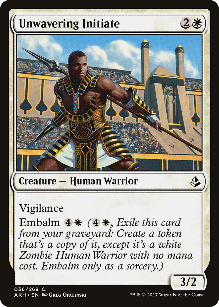 Image of Unwavering Initiate [Amonkhet]