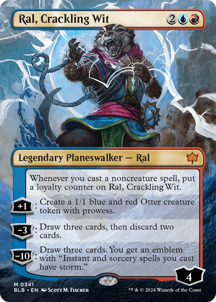 Image of Ral, Crackling Wit (Borderless) [Bloomburrow]