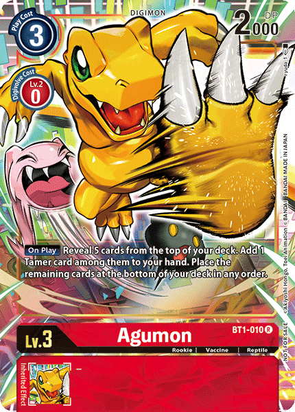 Image of Agumon [BT1-010] (Dash Pack) [Release Special Booster Ver.1.0 Promos]