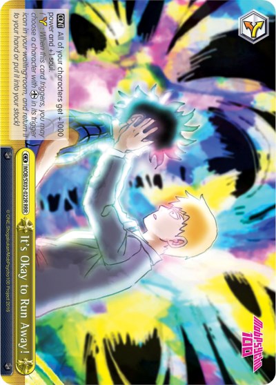 Image of It's Okay to Run Away! (MOB/SX02-022R RRR) [Mob Psycho 100]