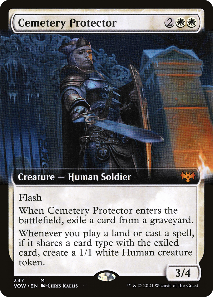 Image of Cemetery Protector (Extended Art) [Innistrad: Crimson Vow]