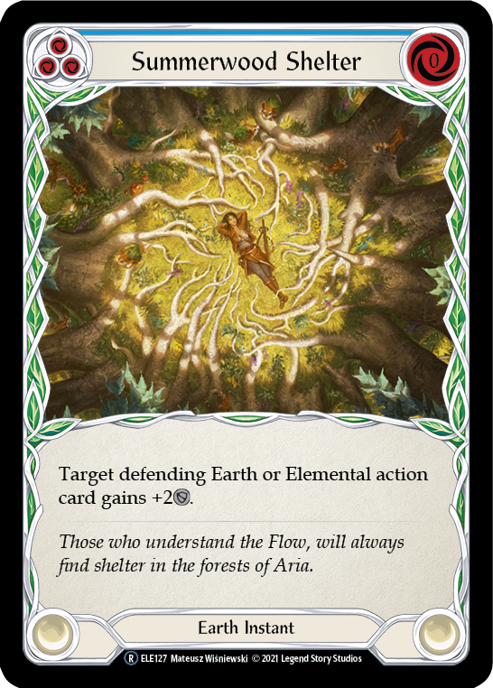 Image of Summerwood Shelter (Blue) [U-ELE127] (Tales of Aria Unlimited)  Unlimited Normal