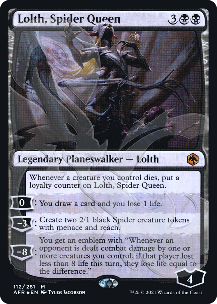 Image of Lolth, Spider Queen (Ampersand Promo) [Dungeons & Dragons: Adventures in the Forgotten Realms Promos]