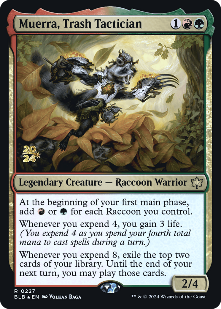 Image of Muerra, Trash Tactician [Bloomburrow Prerelease Promos]