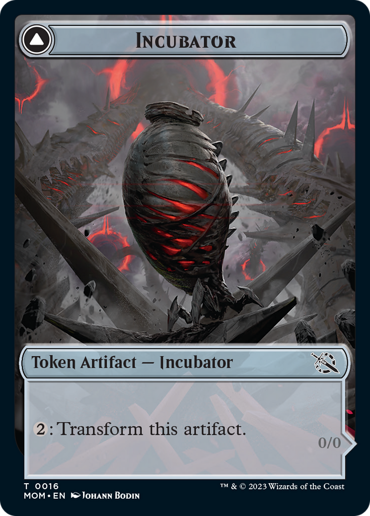 Image of Incubator // Phyrexian (16) Double-Sided Token [March of the Machine Tokens]
