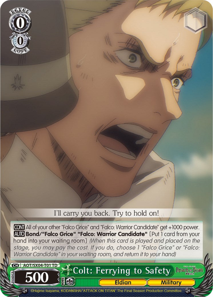 Image of Colt: Ferrying to Safety [Attack On Titan: Final Season]