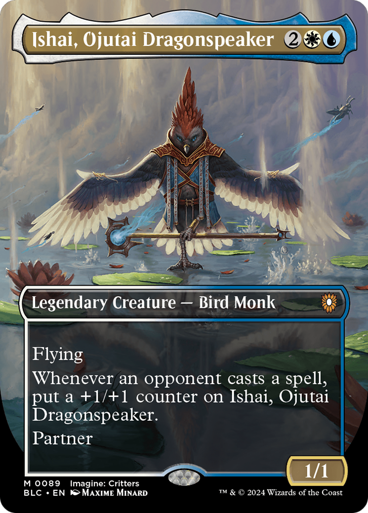 Image of Ishai, Ojutai Dragonspeaker (Borderless) [Bloomburrow Commander]