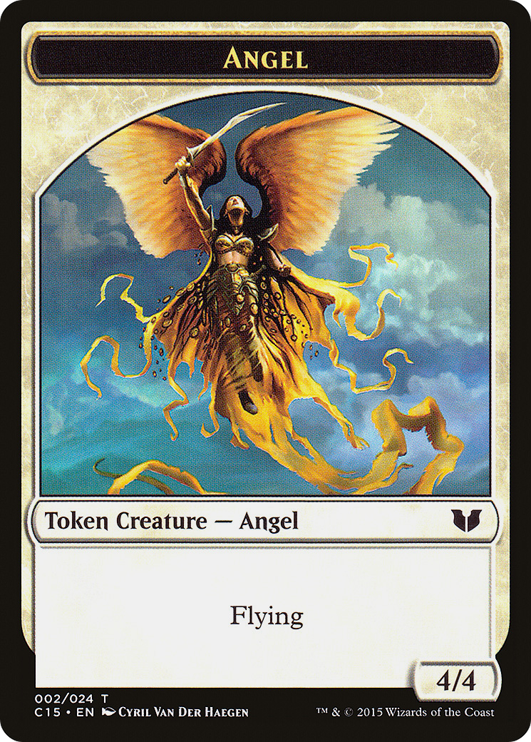 Image of Angel // Knight (005) Double-Sided Token [Commander 2015 Tokens]