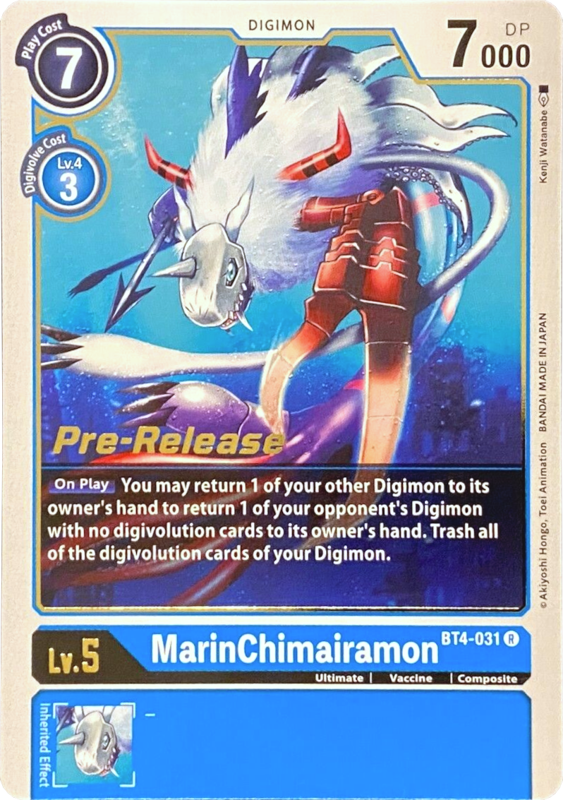 Image of MarinChimairamon [BT4-031] [Great Legend Pre-Release Promos]