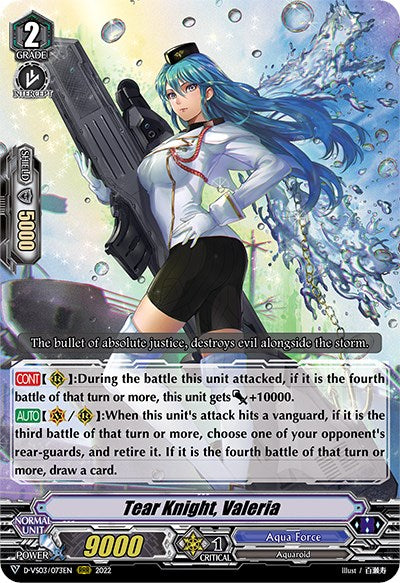 Image of Tear Knight, Valeria (D-VS03/073EN) [V Clan Collection Vol.3]