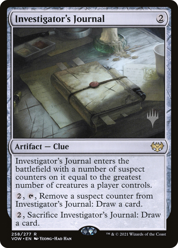 Image of Investigator's Journal (Promo Pack) [Innistrad: Crimson Vow Promos]