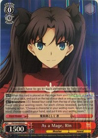 Image of As a Mage, Rin (FS/S34-E055 R) [Fate/Stay Night [Unlimited Blade Works]]
