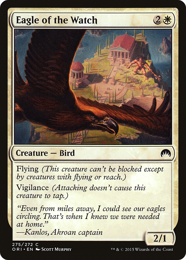 Image of Eagle of the Watch (ORI-275) - Magic Origins Foil