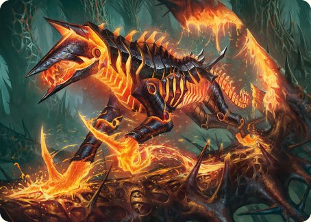 Image of Kuldotha Cackler Art Card [Phyrexia: All Will Be One Art Series]