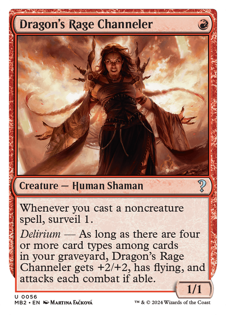 Image of Dragon's Rage Channeler (White Border) [Mystery Booster 2]