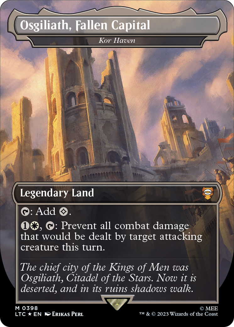 Image of Osgiliath, Fallen Capital - Kor Haven (Surge Foil Realms and Relics) [The Lord of the Rings: Tales of Middle-Earth Commander]