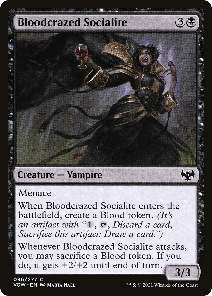Image of Bloodcrazed Socialite [Innistrad: Crimson Vow]