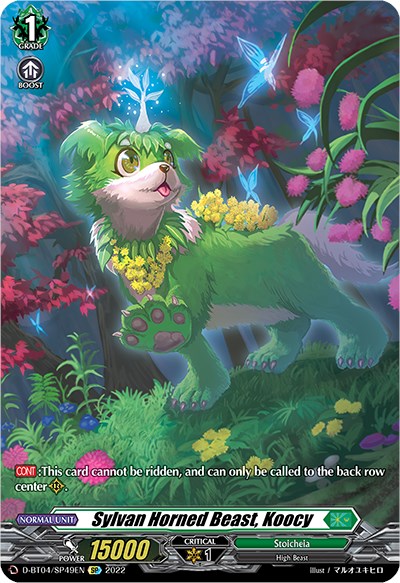 Image of Sylvan Horned Beast, Koocy (D-BT04/SP49EN) [Awakening of Chakrabarthi]