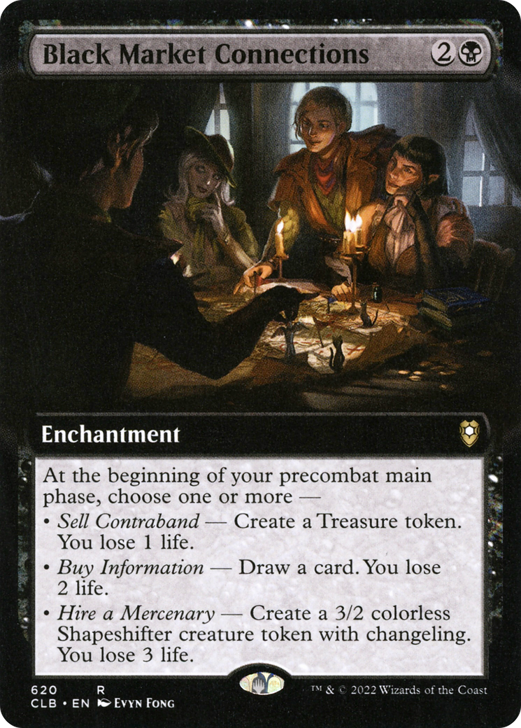 Image of Black Market Connections (Extended Art) [Commander Legends: Battle for Baldur's Gate]