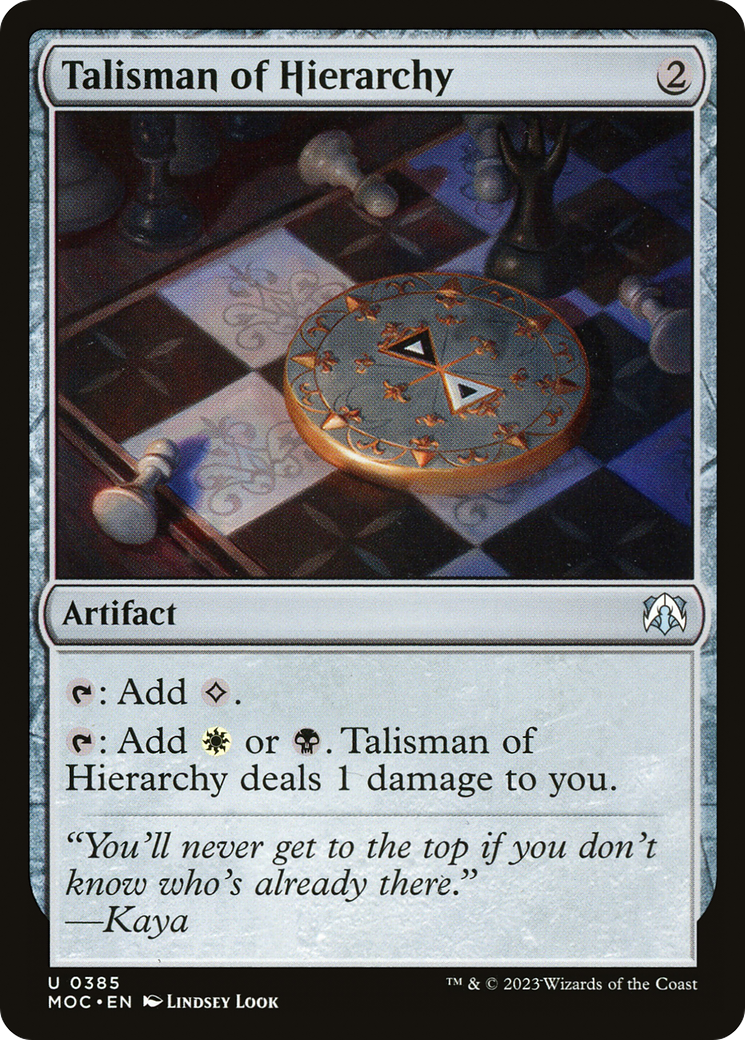 Image of Talisman of Hierarchy [March of the Machine Commander]