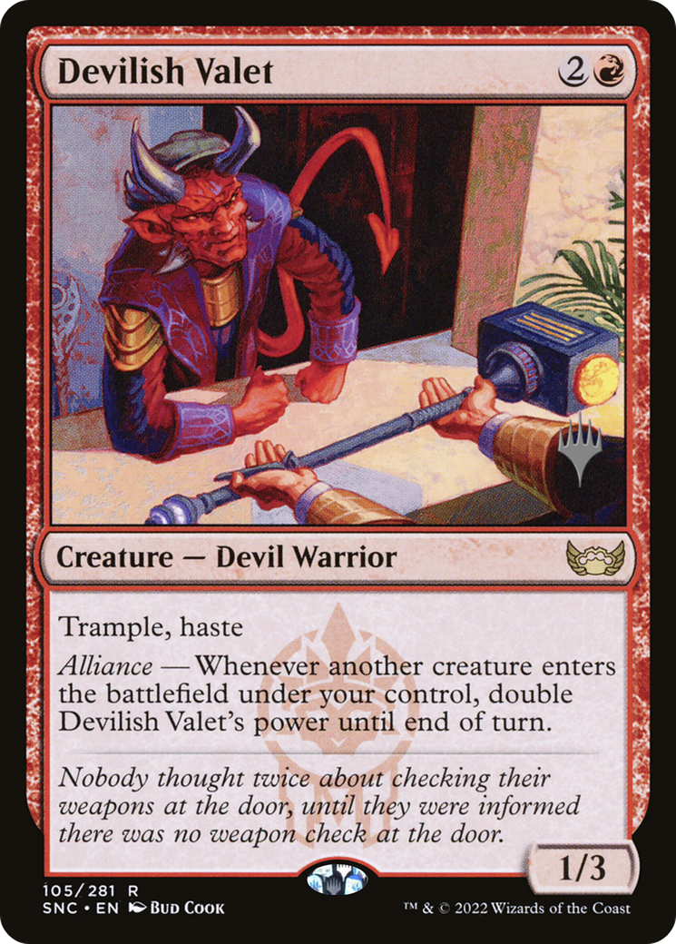 Image of Devilish Valet (Promo Pack) [Streets of New Capenna Promos]