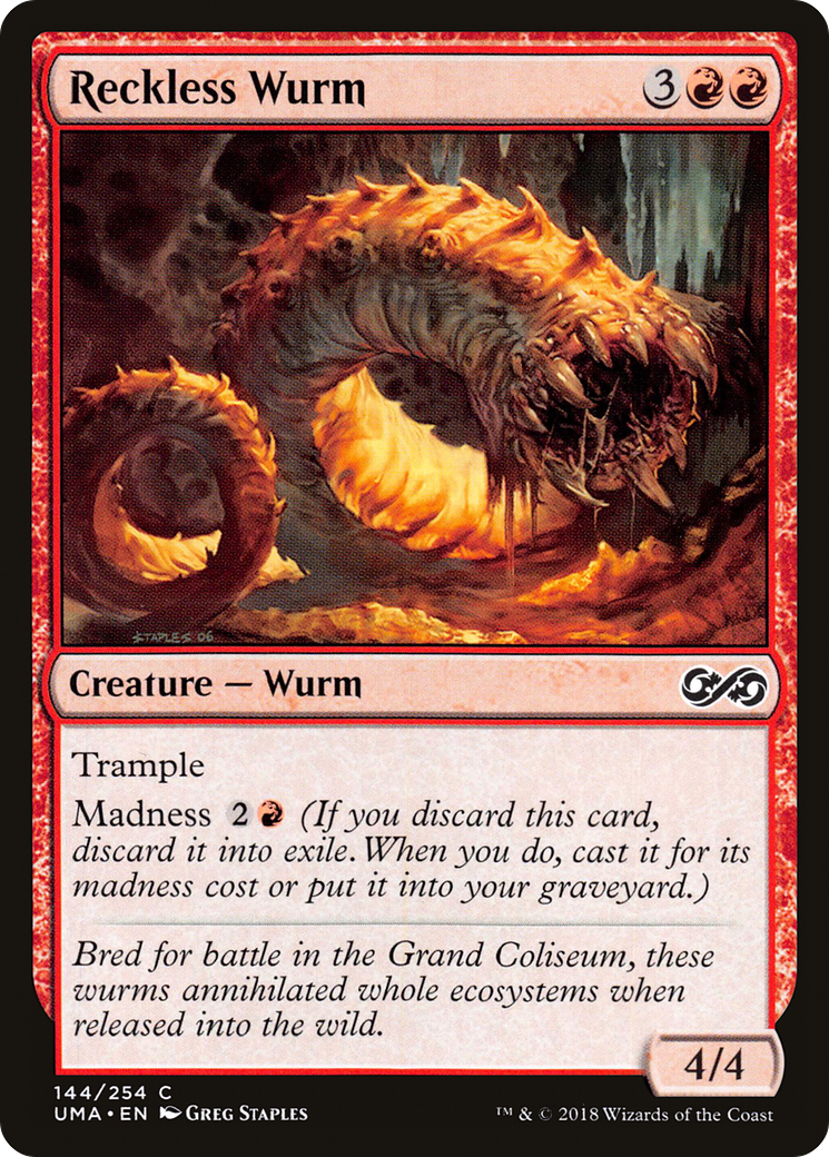 Image of Reckless Wurm [Ultimate Masters]