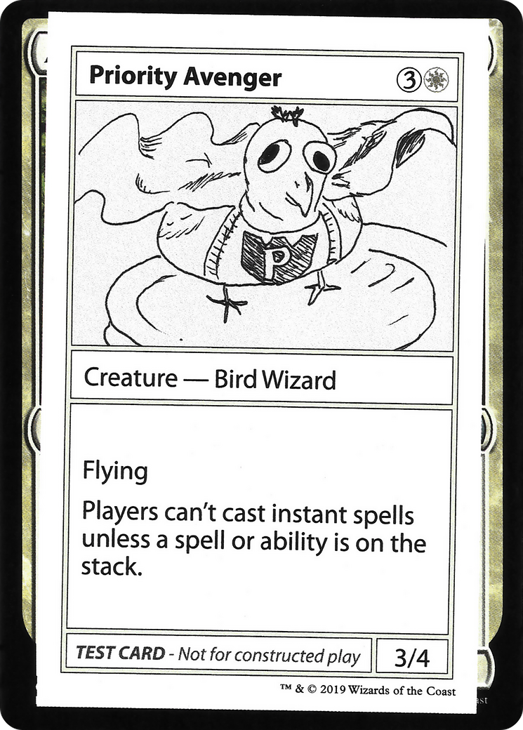 Image of Priority Avenger (2021 Edition) [Mystery Booster Playtest Cards]