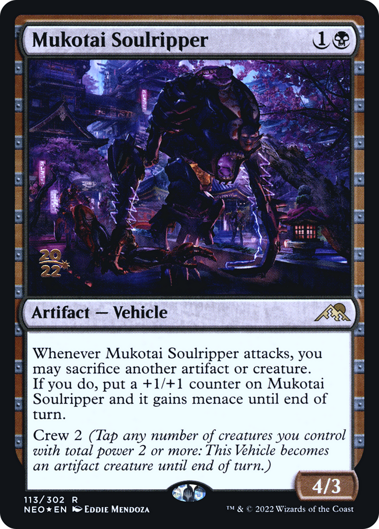 Image of Mukotai Soulripper [Kamigawa: Neon Dynasty Prerelease Promos]