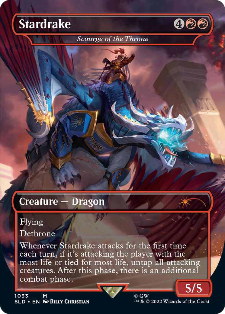 Image of Stardrake - Scourge of the Throne (Borderless) [Secret Lair Drop Series]