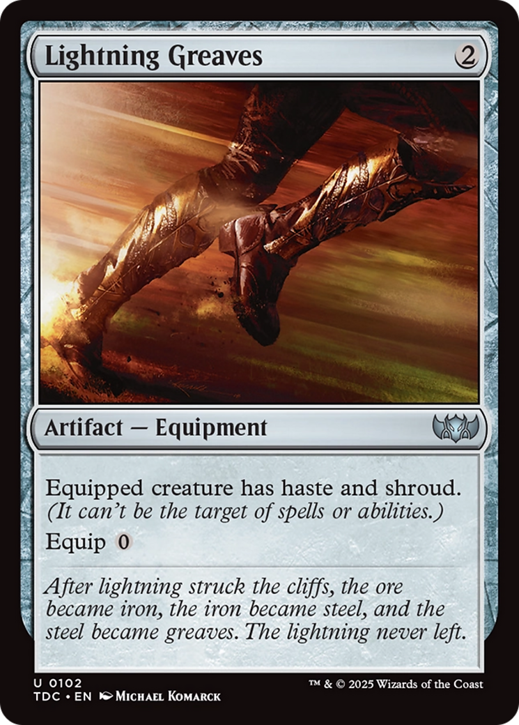 Image of Lightning Greaves [Tarkir: Dragonstorm Commander]