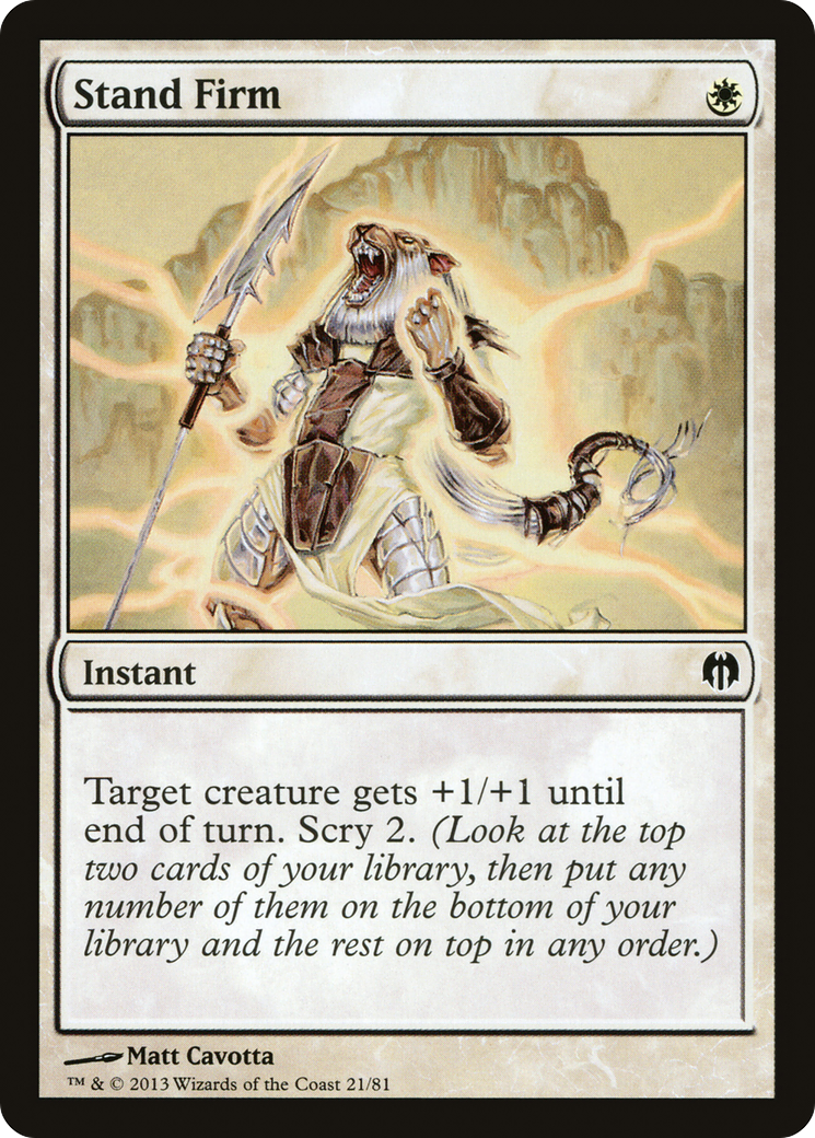 Image of Stand Firm [Duel Decks: Heroes vs. Monsters]