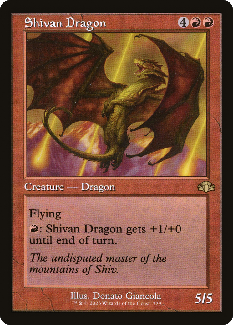 Image of Shivan Dragon (Retro) [Dominaria Remastered]