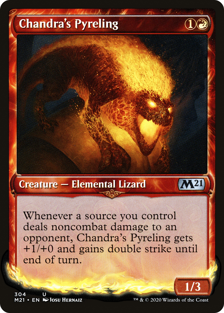 Image of Chandra's Pyreling (Showcase) [Core Set 2021]