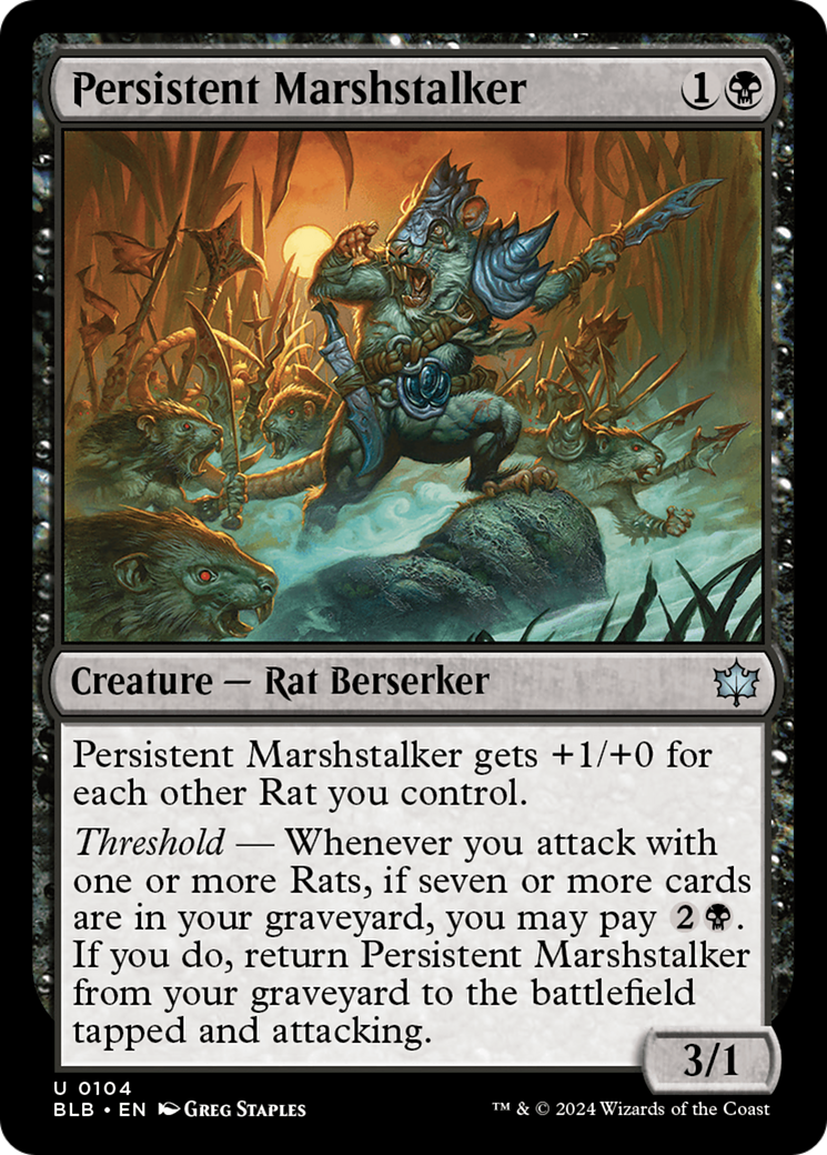 Image of Persistent Marshstalker [Bloomburrow]
