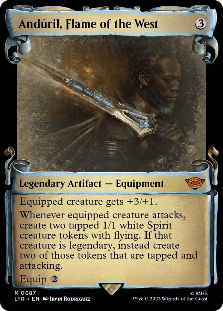 Image of Anduril, Flame of the West [The Lord of the Rings: Tales of Middle-Earth Showcase Scrolls]