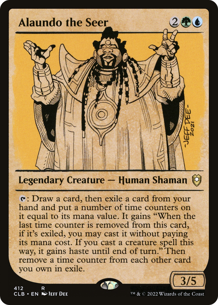 Image of Alaundo the Seer (Showcase) [Commander Legends: Battle for Baldur's Gate]