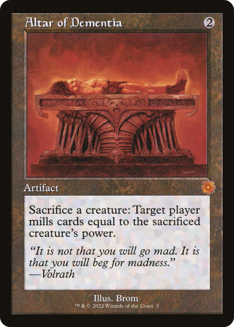 Image of Altar of Dementia (Retro) [The Brothers' War Retro Artifacts]