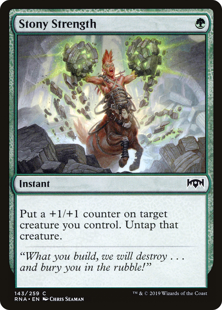Image of Stony Strength [Ravnica Allegiance]