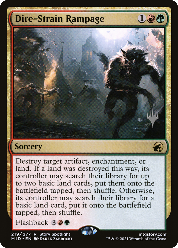 Image of Dire-Strain Rampage (Promo Pack) [Innistrad: Midnight Hunt Promos]