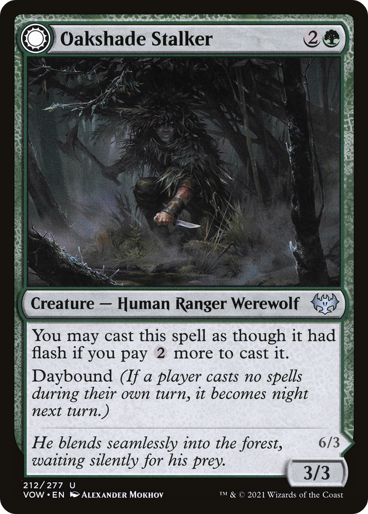 Image of Oakshade Stalker // Moonlit Ambusher [Innistrad: Crimson Vow]